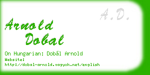 arnold dobal business card